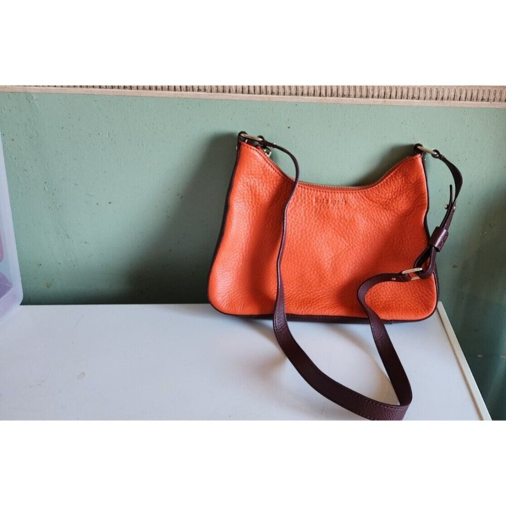 Kate Spade New York Small Susanna Burnt Orange Pebbled Purse